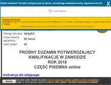 Tablet Screenshot of egzamin-zawodowy.edu.pl